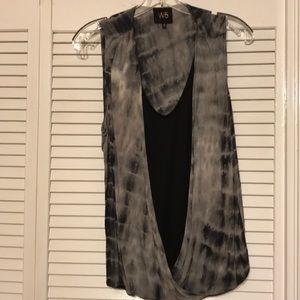Grey tie dyed tank